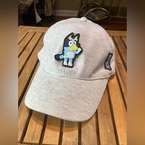 Bluey StrapBack Dad Hat Adult 2018 Heathered Gray Soft Adjustable Heeler Cartoon